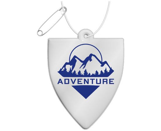 RFX&#8482; H-12 badge reflective TPU hanger White - RFX™ 1PR10501