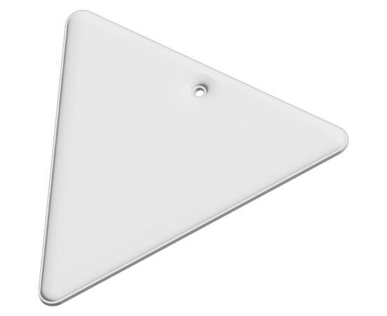 Attache réfléchissante en PVC en forme de triangle inversé H-12 RFX&#8482; Blanc - RFX™ 1PR11401