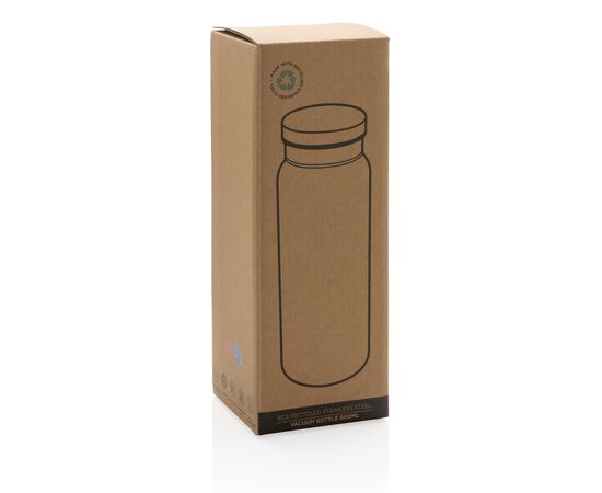 Bouteille isotherme 600ml en acier inoxydable recyclé RCS Vert - XD Collection P433.027