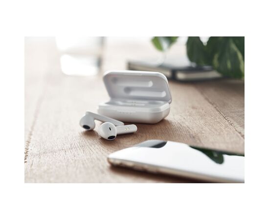 TWS earbuds with charging base White -  MO6128-06