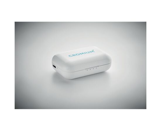 TWS earbuds with charging base White -  MO6128-06