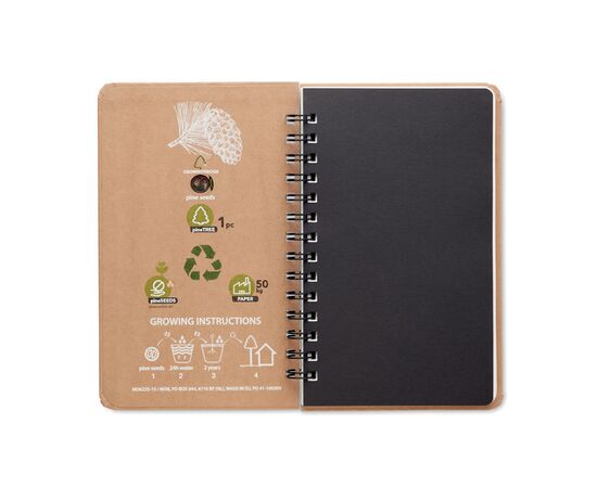 A5 Pine tree GROWNOTEBOOK™ Beige -  MO6225-13
