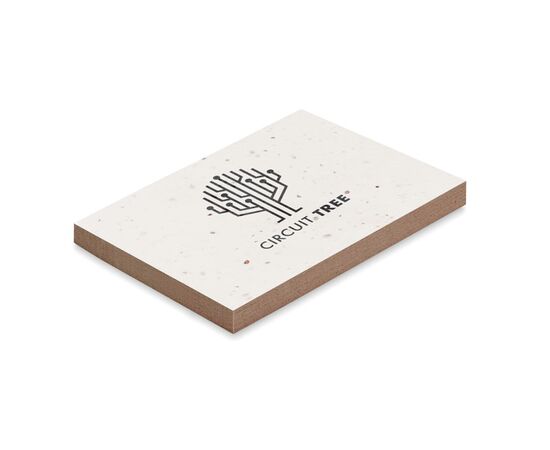 Bloc notes couverture à planter Blanc -  MO6234-06