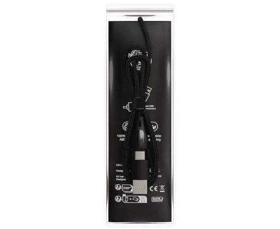 SCX.design C51 5 in 1 rPET supersnelle oplaadkabel van 60 W Zwart - SCX.design 1PX19290