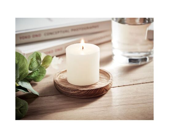 Kerze mit Halter Holz -  MO6282-40