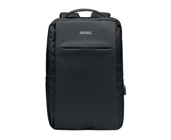 Laptop Rucksack 300D RPET Schwarz -  MO6328-03