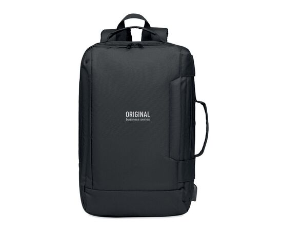 Sac à dos ordinateur 300D RPET Noir -  MO6329-03