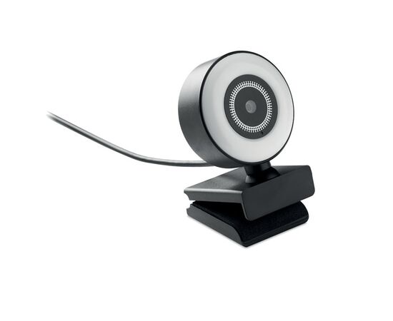 1080P HD-Webcam mit Ringlicht Schwarz -  MO6395-03