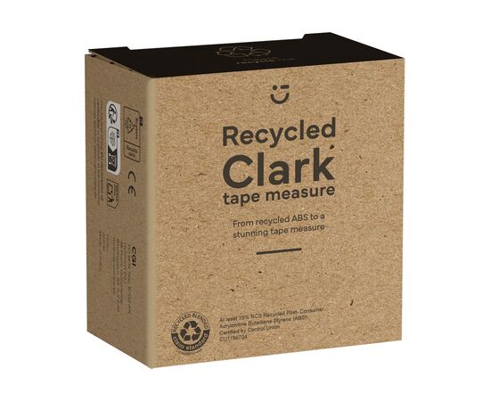 Clark RCS Recycled 5 meter tape measure Black, Grey -  400598