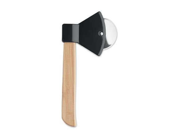Pizzasnijder bamboe handvat Zwart -  MO6592-03