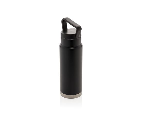 Lekvrije vacuümfles on-the-go met handvat Zwart - XD Collection P436.921