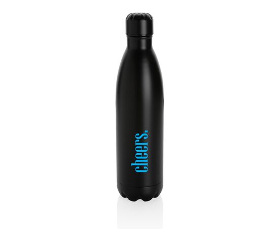 Solid Color Vakuum Stainless-Steel Flasche 750ml Schwarz - XD Collection P436.931