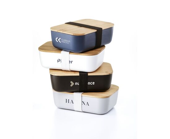 Midori Bamboo Lunchbox Zwart -  572898