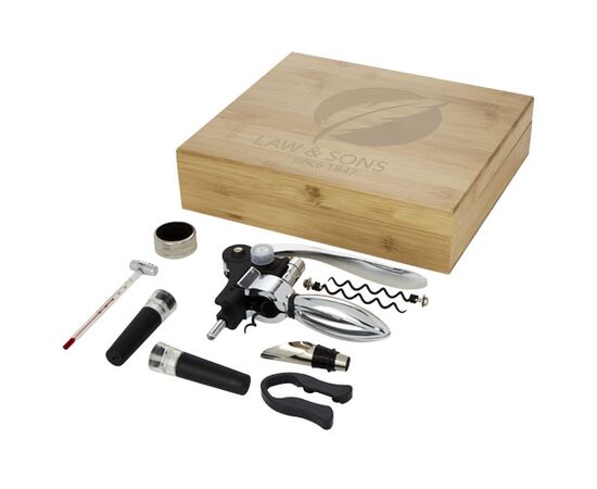 Coffret à vin 9 pièces Malbick Naturel, Argent - Seasons 11314506