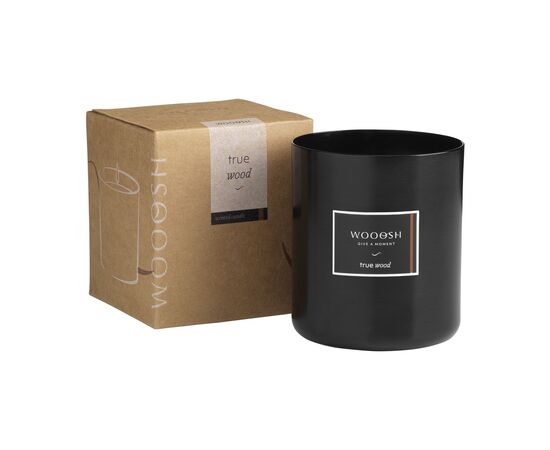 Wooosh Scented Candle True Wood Zwart - Wooosh 234398