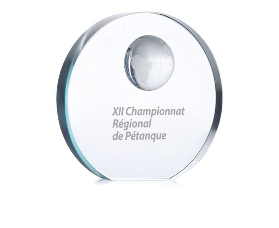 Trophée globe en verre Transparent -  MO7183-22