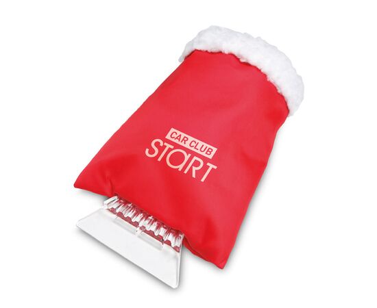 IJskrabber met handschoen Rood -  MO7780-05