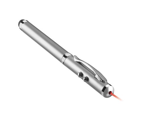 Laser pointer touch pen Matt silver -  MO8097-16