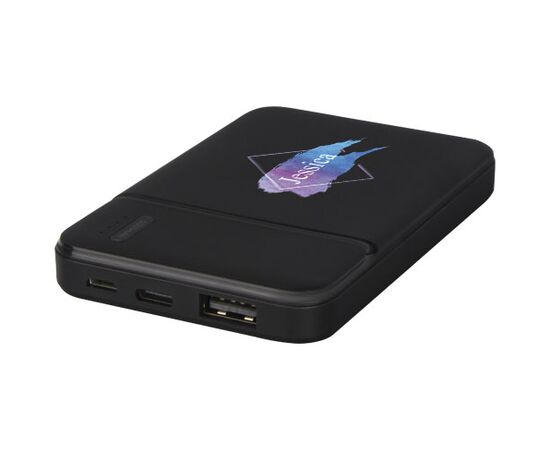 Loop 5000 mAh recycled plastic power bank Black - Unbranded 12420290