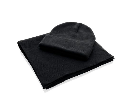Elles AWARE™ Polylana® scarf 180x30cm Black - XD Collection P453.001