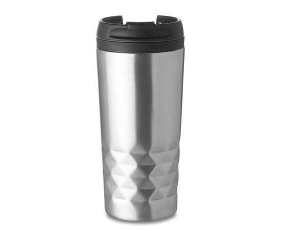 Dubbelwandige reisbeker 280 ml Mat zilver -  MO9120-16