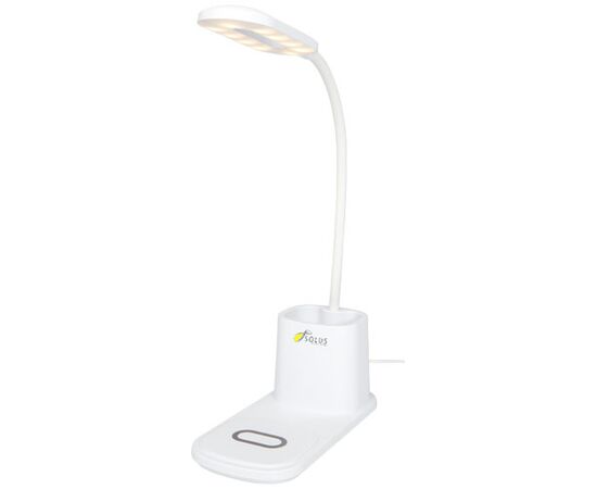 Lampe de bureau Bright et organiseur avec chargeur à induction Blanc - Unbranded 12424901