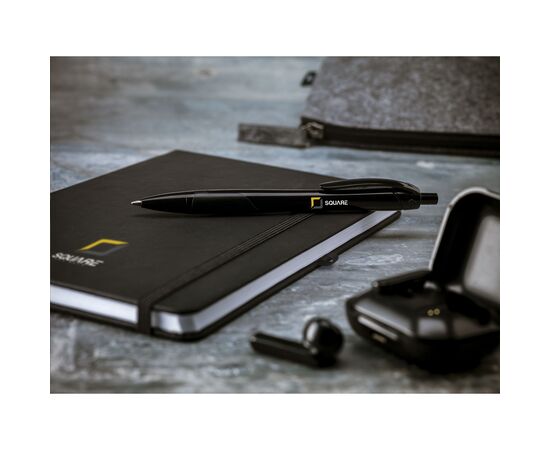 Porta RPET Notebook A5 Notizbuch Schwarz -  581098