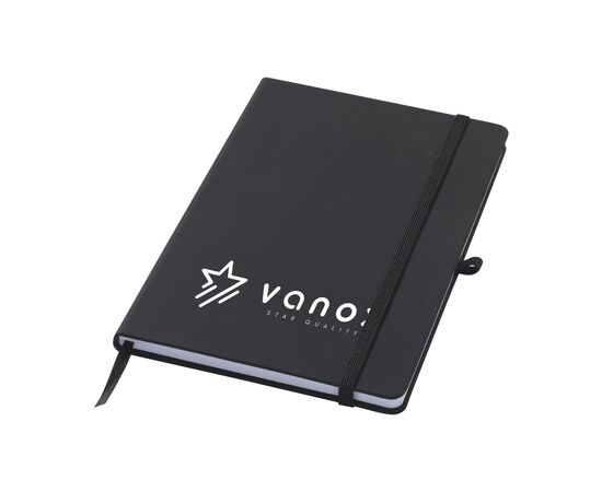 Recycled GRS PU Notebook A5 Schwarz -  319398