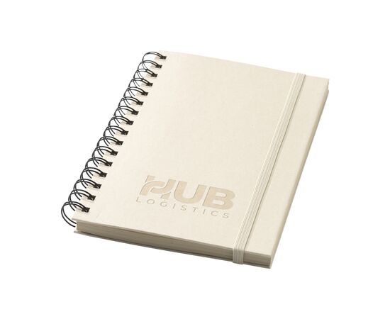 Sugarcane Bagasse Spiral Notebook A5 carnet Écru -  349742