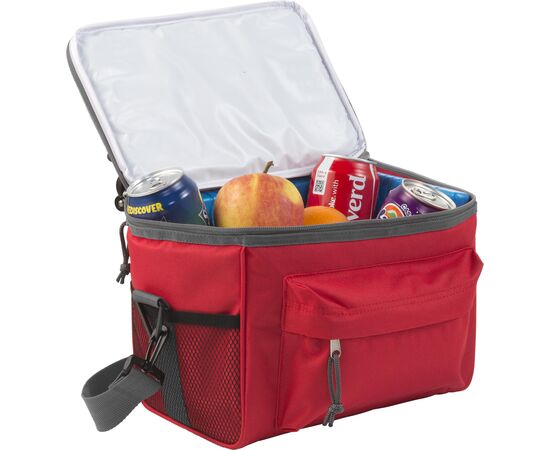 Sac isotherme en polyester Joey Rouge -  3637.008