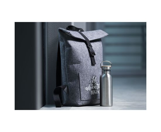 Nolan GRS RPET Felt backpack Grey -  126590