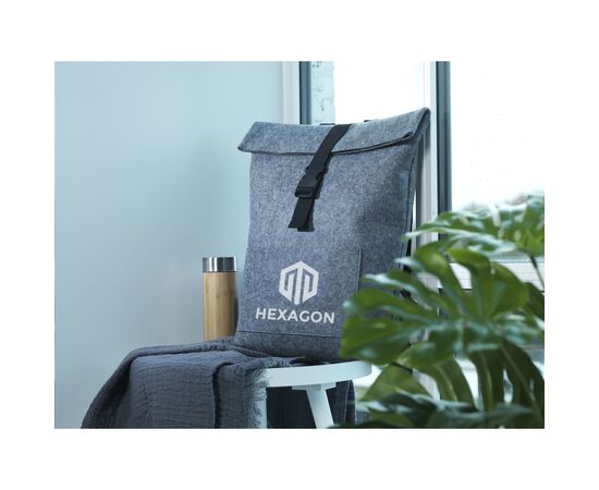 Nolan GRS RPET Felt backpack Grey -  126590