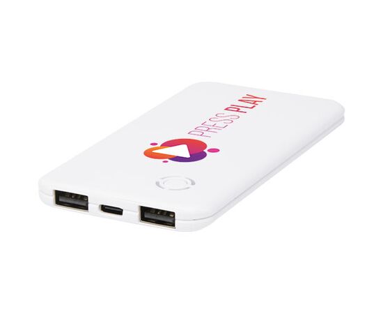 Slender 4000 mAh flache Dual Powerbank Weiß - Unbranded 12431901