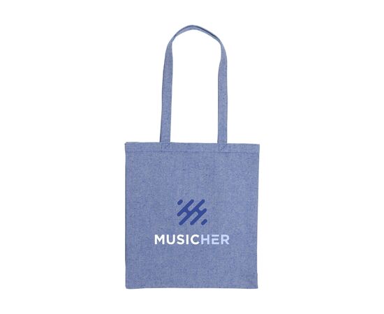 Melange Shopper GRS Recycled Canvas (280 g/m²) tas Blauw -  453430