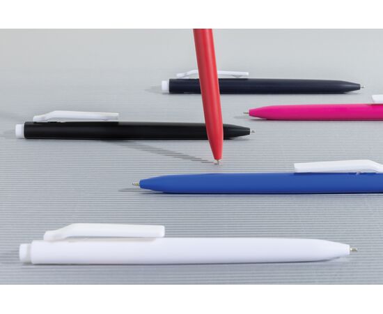 Stylo avec encre ultra glissante en ABS recyclé GRS Vibe Noir, Blanc - XD Collection P611.3801