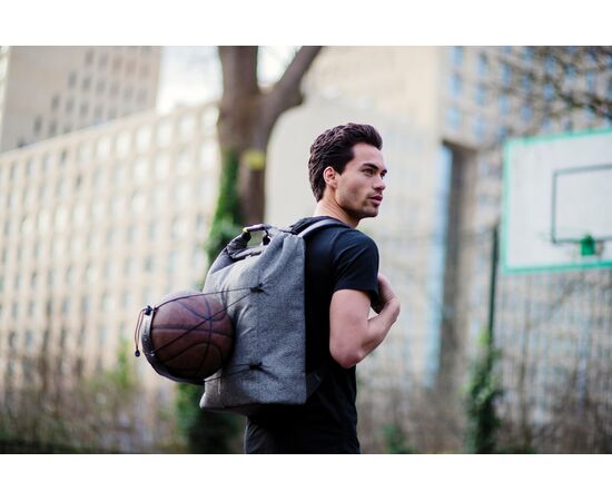 Urban anti-theft cut-proof backpack Grey, Black - XD Design P705.642
