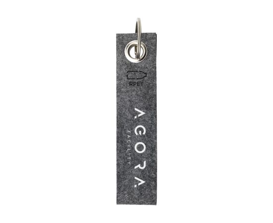 GRS RPET Felt Keyring porte-clés Gris -  153190