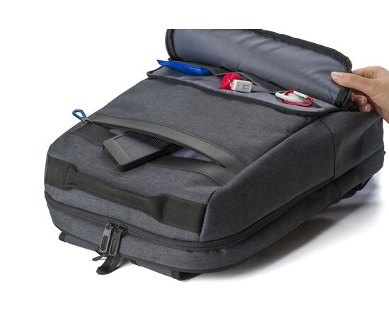PVC Rucksack mit Anti-Diebstahl Schutz Romy Schwarz -  8996.001