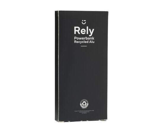 Rely Powerbank 10000 RCS Recycled Alu Black -  197098