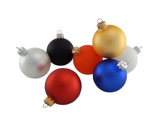 Boule de Noël 66 mm Rouge - MultiGift 929505
