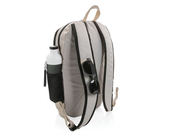 Sac à dos casual 300D rPET Impact AWARE™ Blanc, Orange - XD Collection P760.170