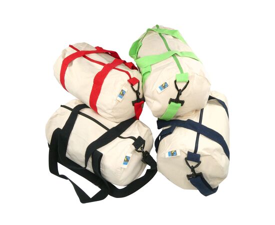 Fairtrade Duffel bag 310GSM OEKO-TEX® cotton colored handles Black - MultiGift Fairtrade 998003