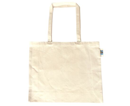 310 Gramm Fairtrade Baumwolle Einkaufstasche Ecru - MultiGift Fairtrade 998613