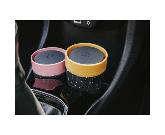 Circular&Co Recycled Coffee Cup 227 ml mug Noir, Rose - Circular and co W04397