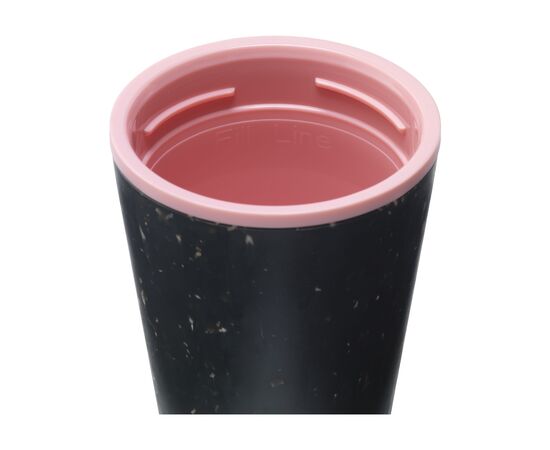 Circular&Co Recycled Coffee Cup 227 ml mug Noir, Rose - Circular and co W04397