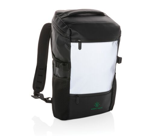 PU high visibility easy access 15.6" laptop backpack Black - XD Collection P762.721