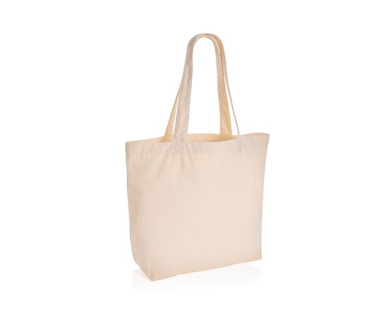 Impact Aware™ re-canvas shopper met vakje 240gsm ongeverfd Gebroken wit - XD Collection P762.960