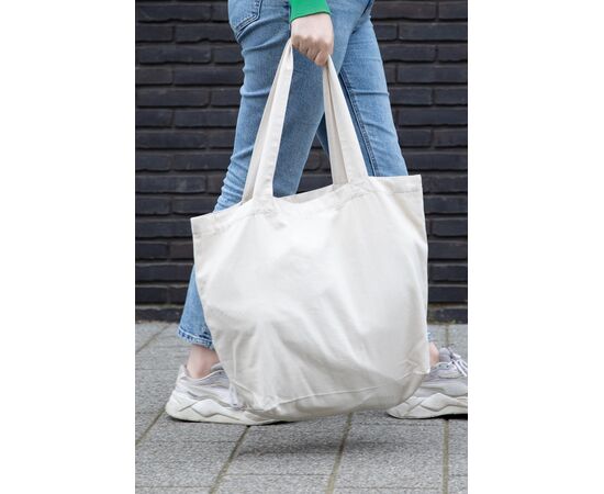 Impact Aware™ re-canvas shopper met vakje 240gsm ongeverfd Gebroken wit - XD Collection P762.960
