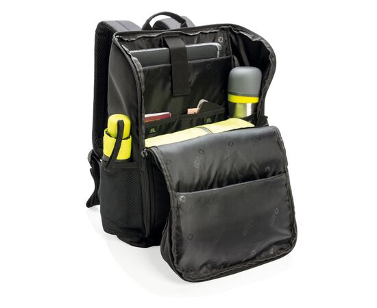 Swiss Peak AWARE™ easy access 15.6" laptop rugzak Zwart - Swiss Peak P763.111