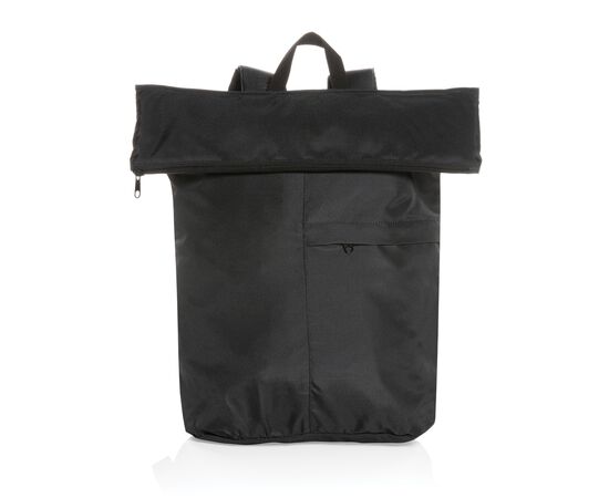 Dillon AWARE™ RPET lightweight foldable backpack Black - XD Collection P763.171
